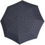 Knirps paraplu T.200 Medium Duomatic met stippen donkerblauw - Thumbnail 1