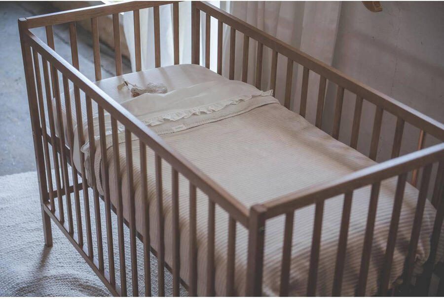 Koeka Ruffle baby wieglaken 80x100 cm warm white - Foto 2