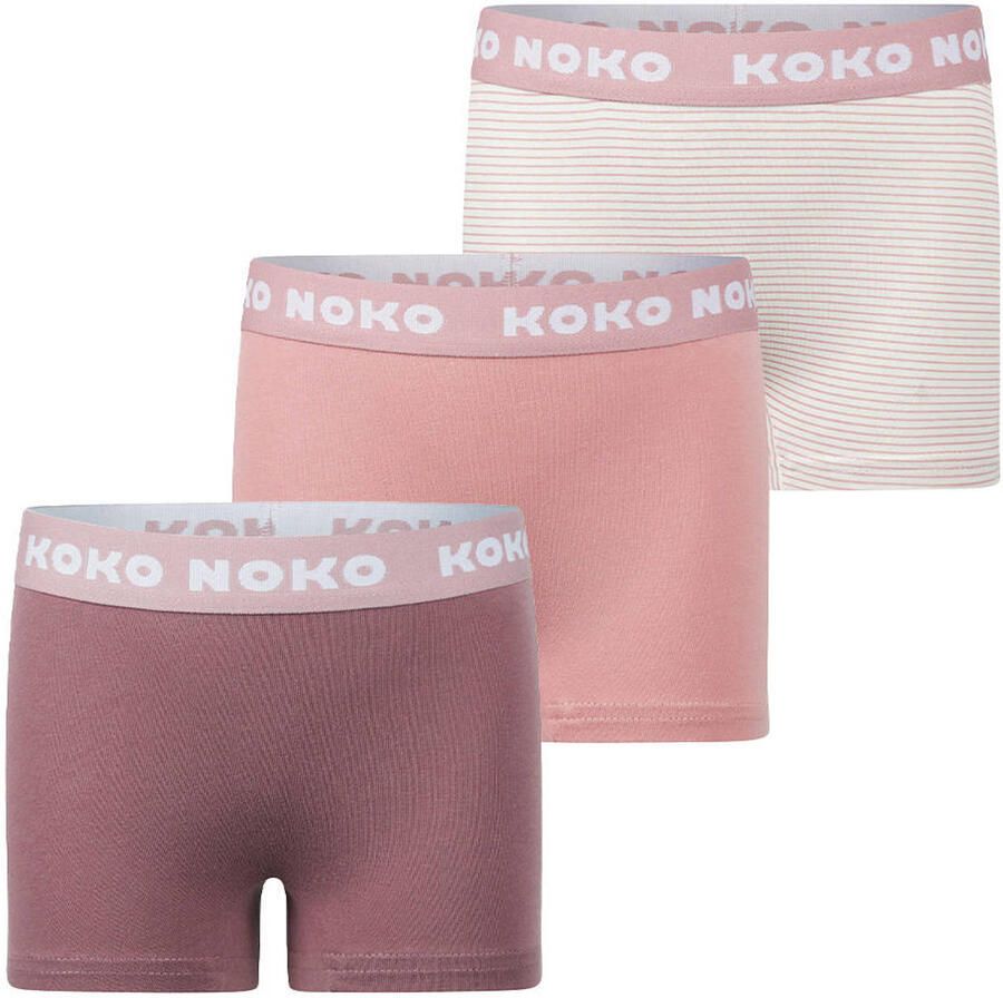 Koko Noko short roze oudroze wit (set van 3) - Foto 3