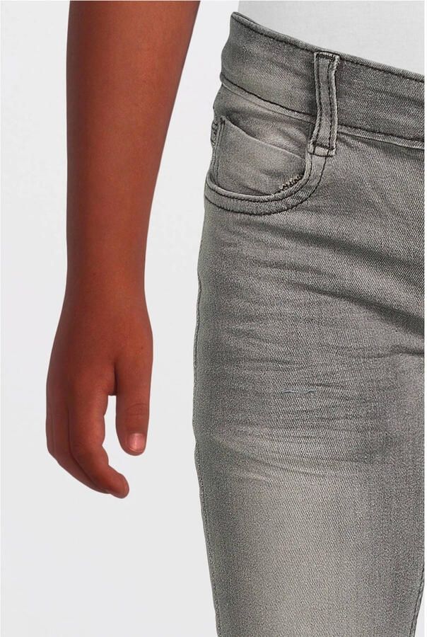 Koko Noko skinny jeans Nelly grijs stonewashed Meisjes Stretchdenim Effen 110 116 - Foto 2