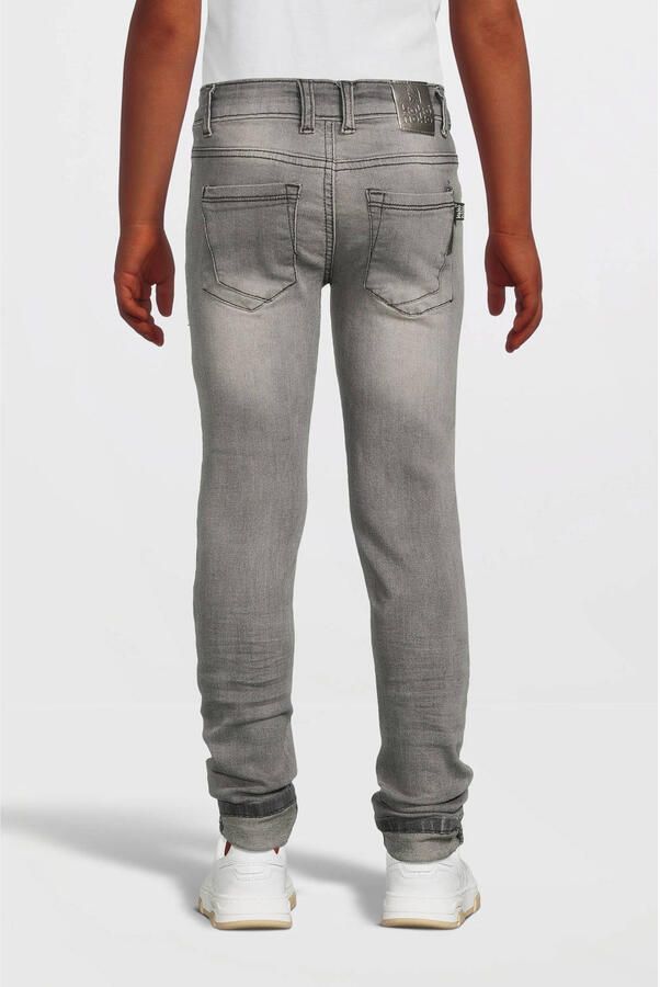 Koko Noko skinny jeans Nelly grijs stonewashed Meisjes Stretchdenim Effen 110 116 - Foto 4