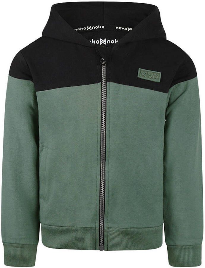 Koko Noko sweatvest donkergroen