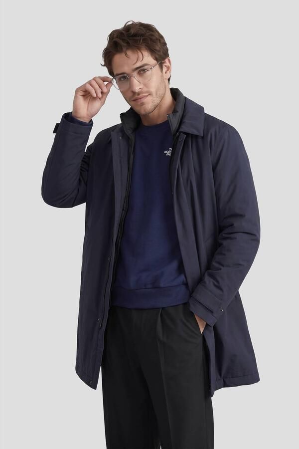 KRAKATAU winterjas donkerblauw