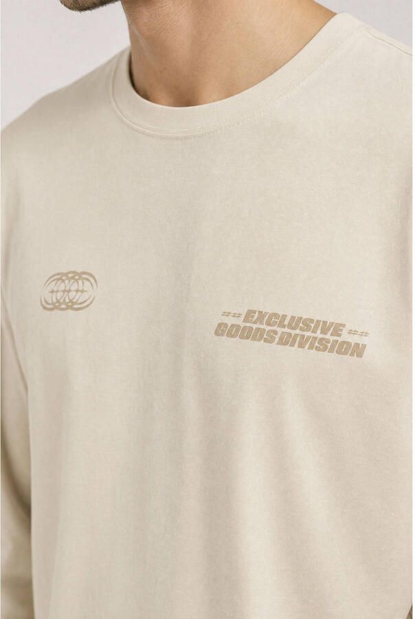 Kultivate oversized longsleeve met tekst moonbeam - Foto 2