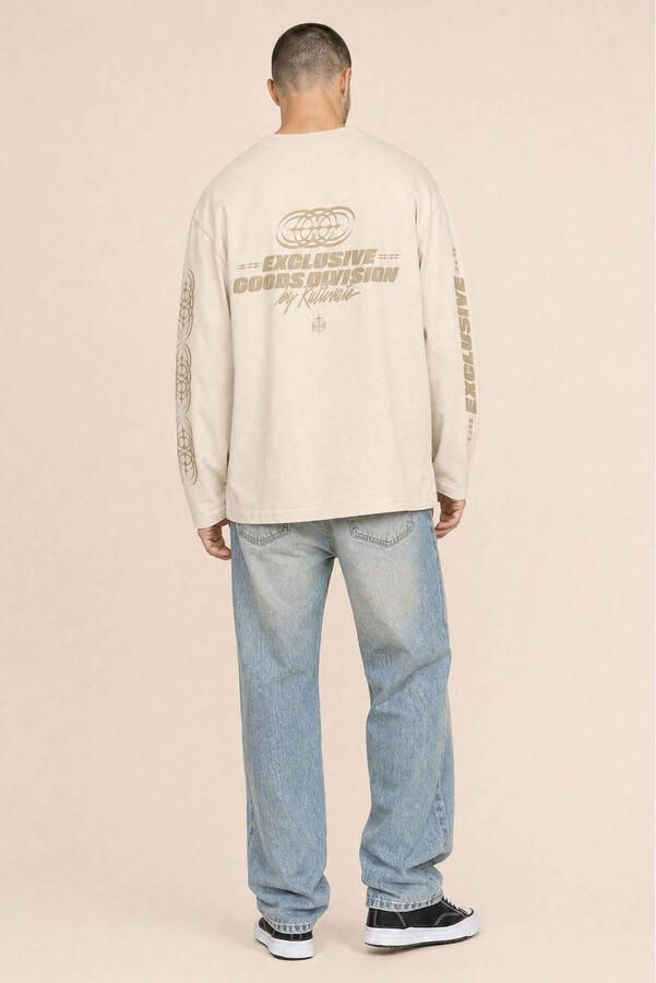 Kultivate oversized longsleeve met tekst moonbeam - Foto 3