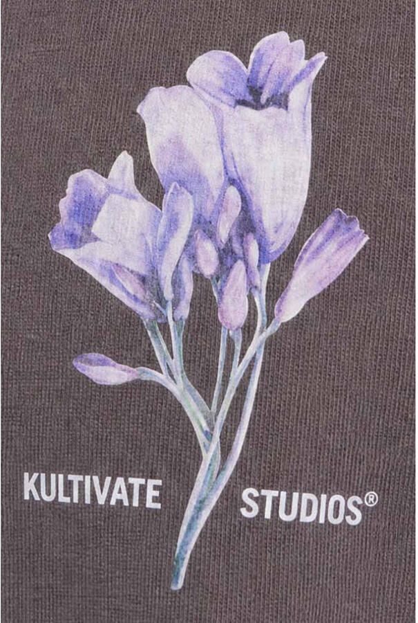 Kultivate oversized T-shirt met backprint donkergrijs - Foto 2