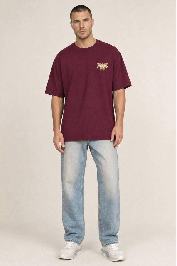 Kultivate oversized T-shirt met backprint fig - Foto 3