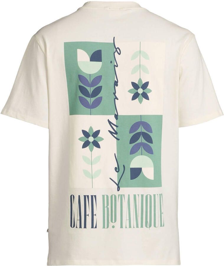 Kultivate regular fit T-shirt met backprint ecru - Foto 2