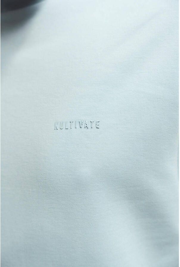 Kultivate regular T-shirt lichtblauw - Foto 2