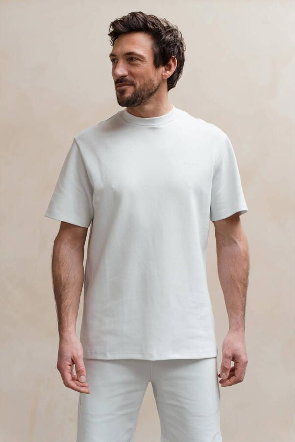 Kultivate regular T-shirt lichtblauw