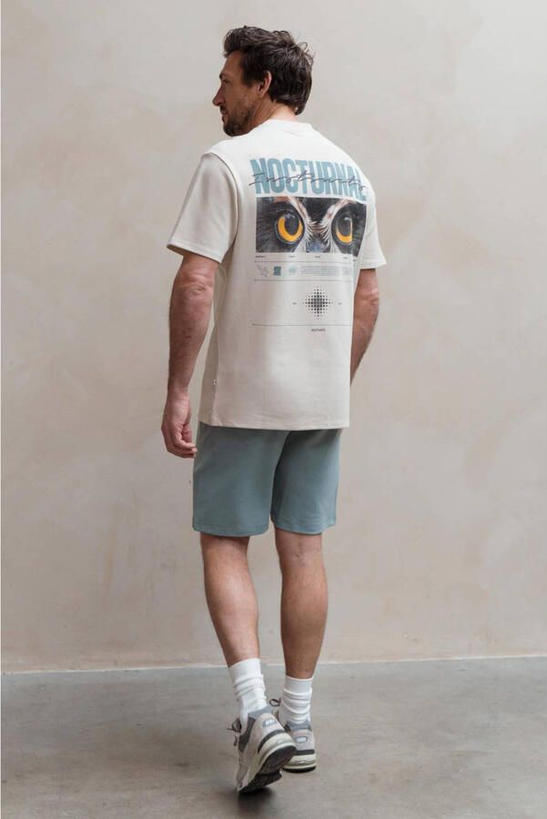 Kultivate regular T-shirt met backprint beige - Foto 2