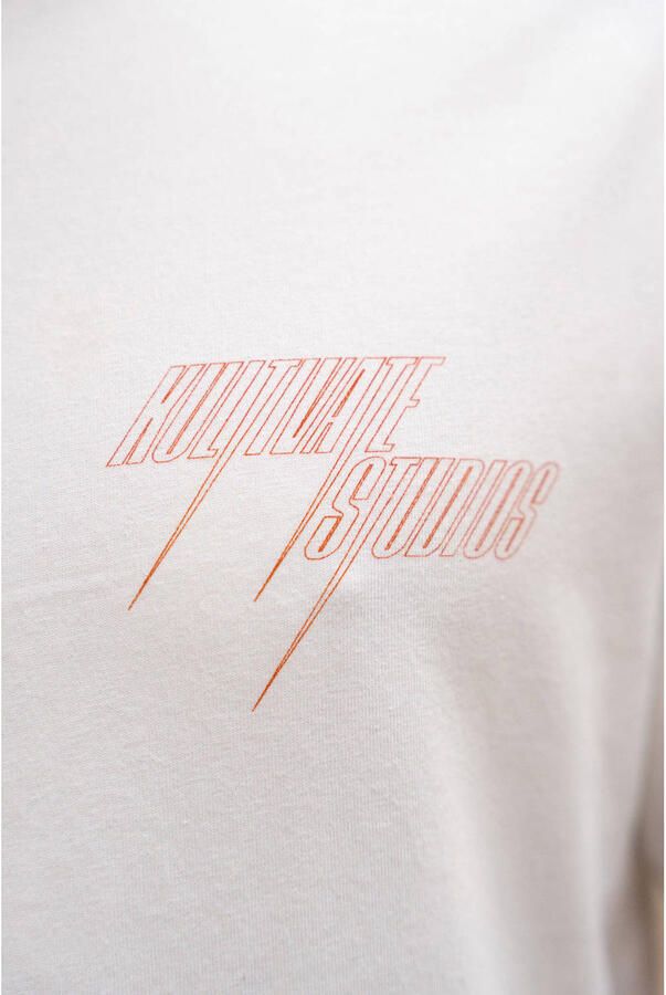 Kultivate relaxed fit T-shirt met backprint wit - Foto 3