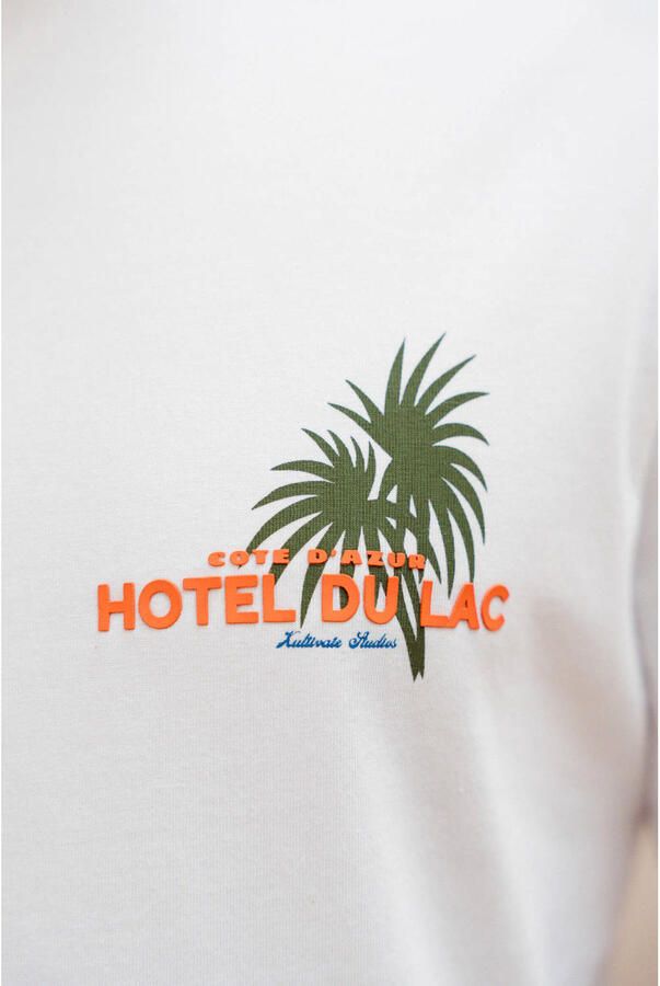 Kultivate relaxed fit T-shirt met backprint wit - Foto 3