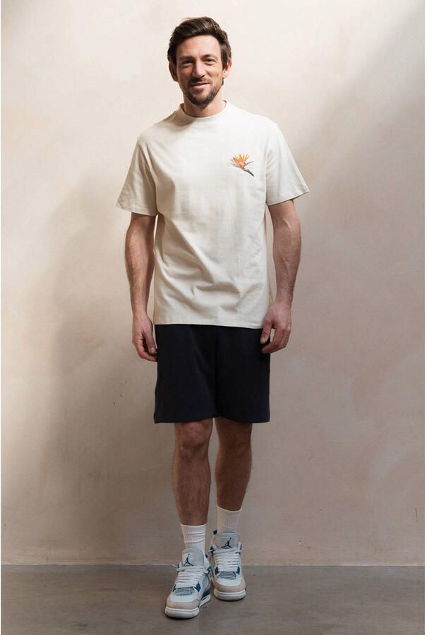 Kultivate relaxed T-shirt met backprint ecru - Foto 2