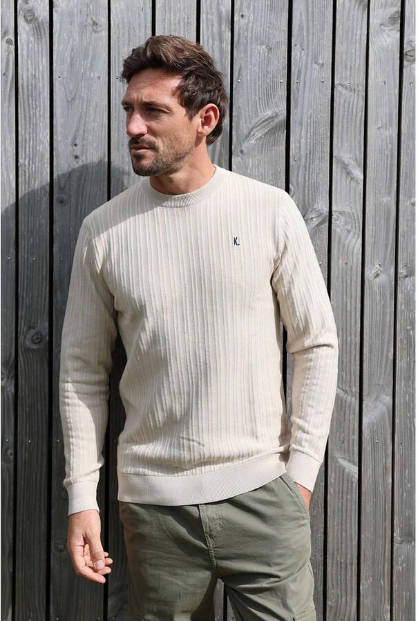 Kultivate trui gebreid beige - Foto 2