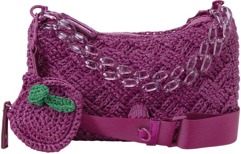 Kurt Geiger Stijlvolle Katoenen Handtas Roze Dames
