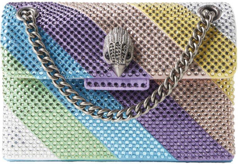 Kurt Geiger crossbody tas Fabric Mini Kensington met strass multi