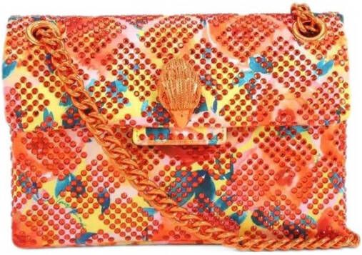 Kurt Geiger crossbody tas Fabric Mini Kensington oranje