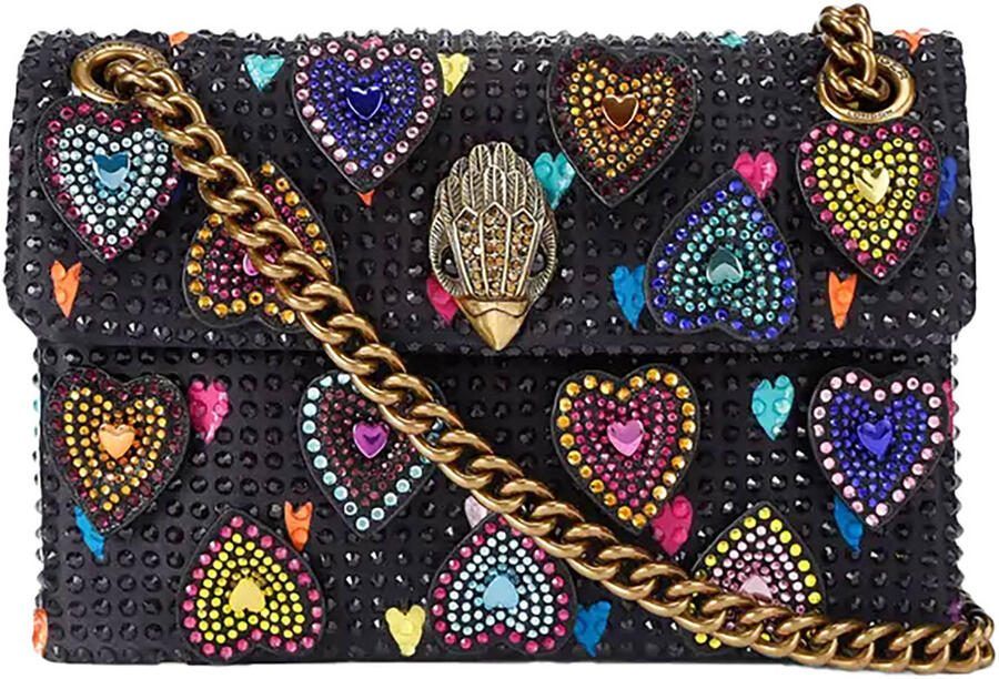 Kurt Geiger crossbody tas Kensington met strass zwart multi
