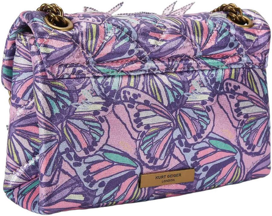 Kurt Geiger crossbody tas Mini Kensington Butterfly paars - Foto 2