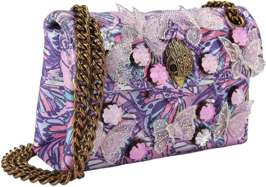 Kurt Geiger crossbody tas Mini Kensington Butterfly paars - Foto 3