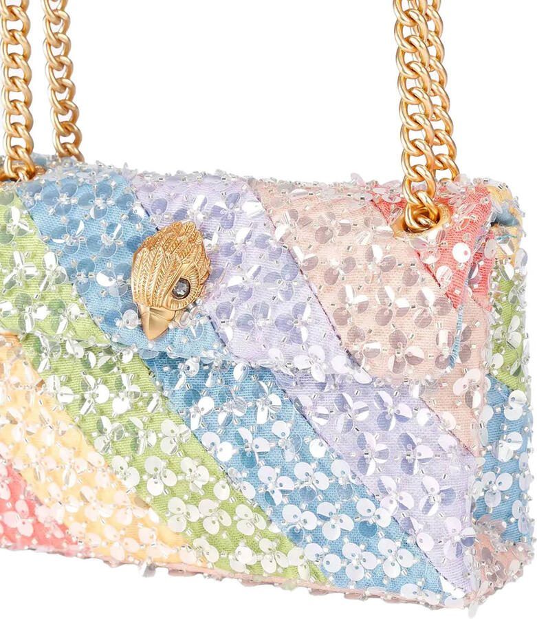 Kurt Geiger crossbody tas Mini Kensington met pailletten multi - Foto 3
