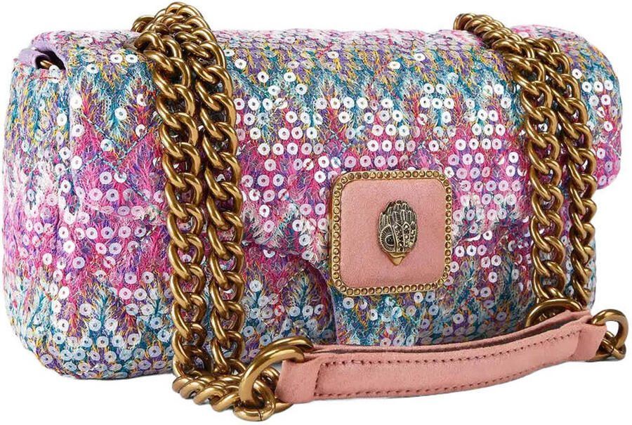 Kurt Geiger crossbody tas Pimlico met pailletten paars - Foto 2