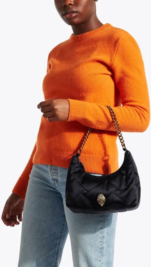 Kurt Geiger Gewatteerde schoudertas met kruisband Black Dames - Foto 2