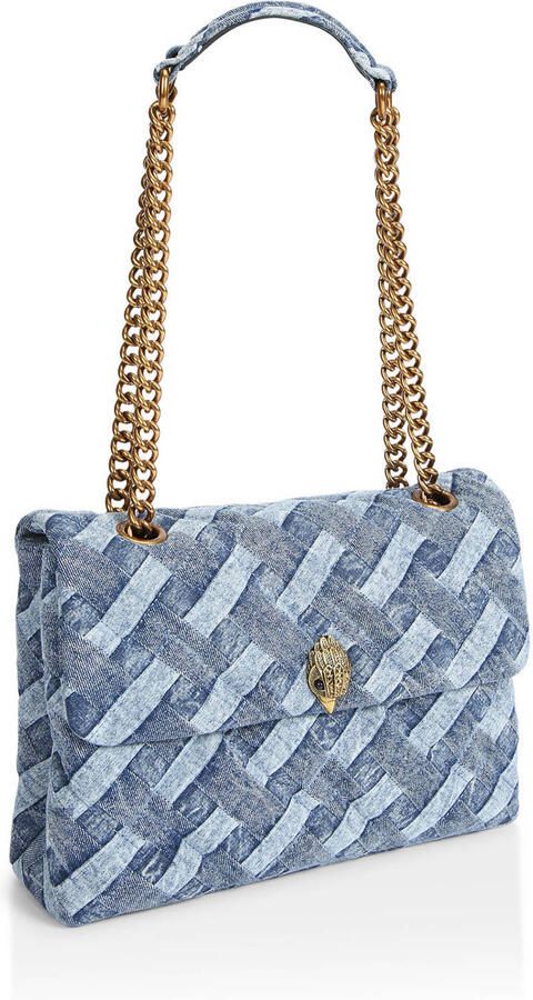 Kurt Geiger denim crossbody tas Kensington Large blauw - Foto 2