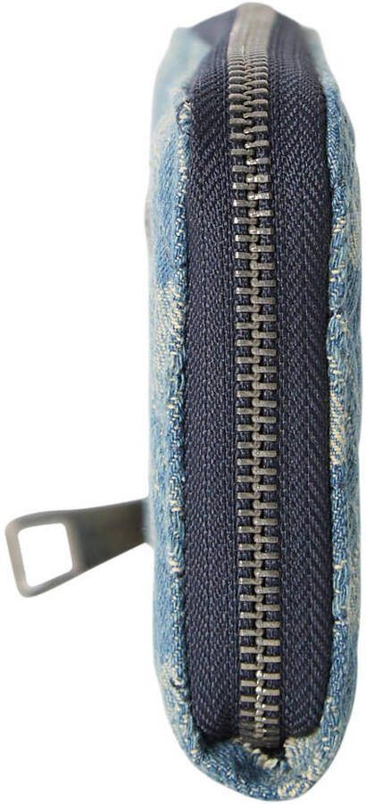 Kurt Geiger denim portemonnee Kensington met hartjes blauw - Foto 3