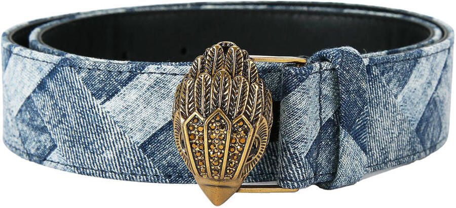 Kurt Geiger denim riem Kensington blauw