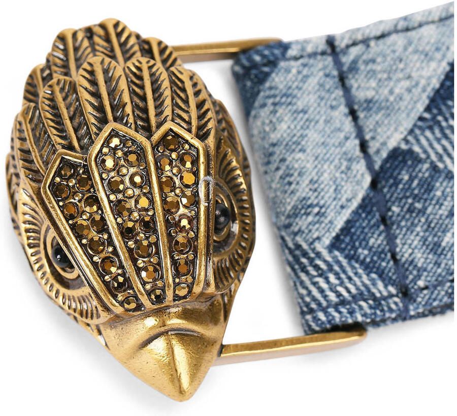 Kurt Geiger denim riem Kensington blauw - Foto 3