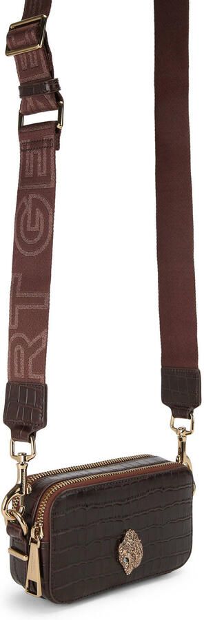 Kurt Geiger leren crossbody tas Kensington donkerbruin - Foto 3