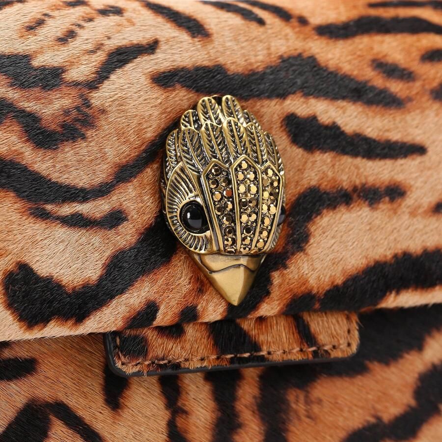Kurt Geiger leren crossbody tas Kensington met panterprint bruin - Foto 2