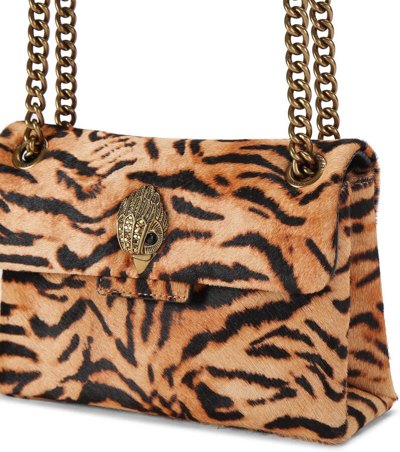 Kurt Geiger leren crossbody tas Kensington met panterprint bruin - Foto 3