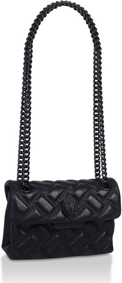 Kurt Geiger Zwarte Leren Mini Kensington Schoudertas Black Dames - Foto 2