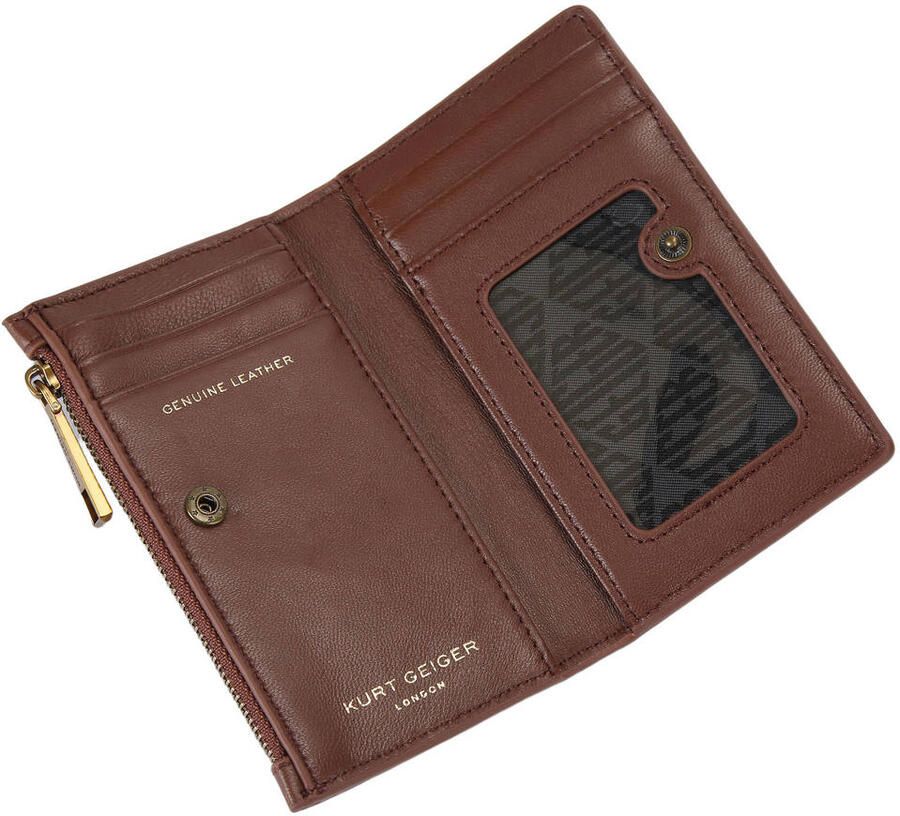 Kurt Geiger leren portemonnee Kensington roodbruin - Foto 2