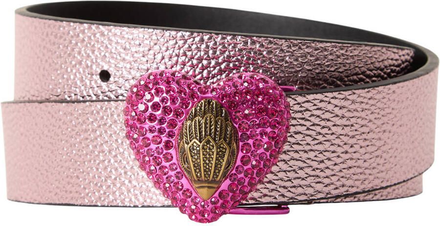 Kurt Geiger leren riem Eagle Heart lichtroze
