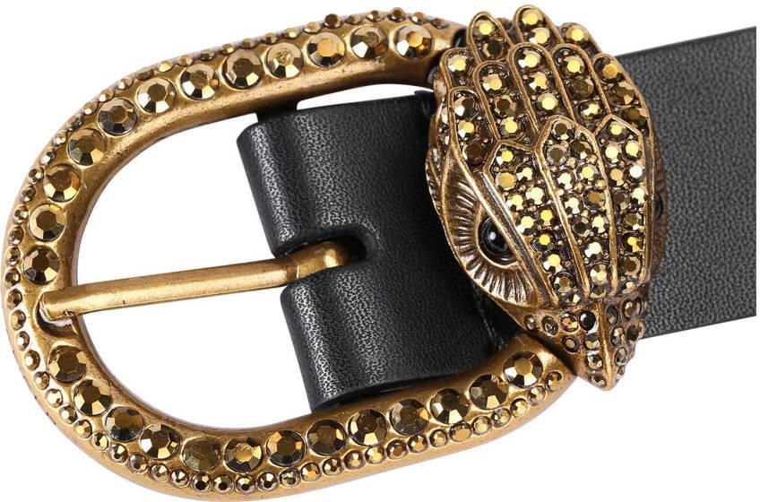 Kurt Geiger leren riem Mayfair zwart - Foto 2