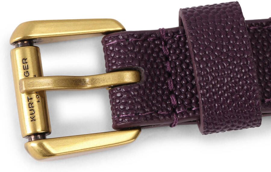 Kurt Geiger leren riem Octavia met sierstenen donkerpaars - Foto 2