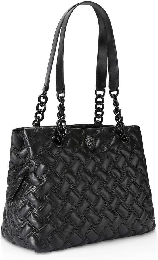 Kurt Geiger Zwarte Gewatteerde Leren Schoudertas Black Dames - Foto 3