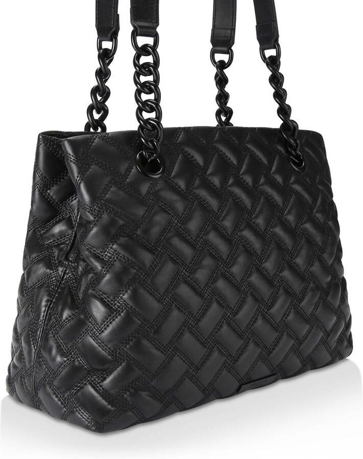 Kurt Geiger Zwarte Gewatteerde Leren Schoudertas Black Dames - Foto 2