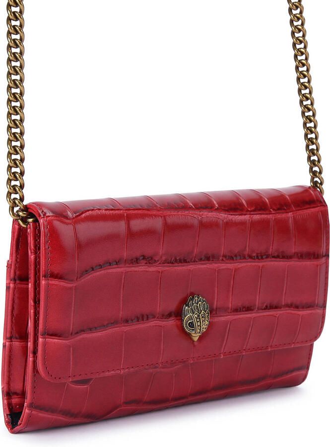 Kurt Geiger leren telefoontasje Kensington Chain Wallet rood - Foto 1
