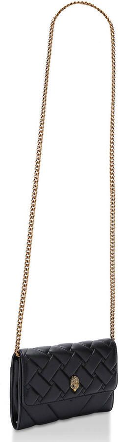 Kurt Geiger Zwarte Gewatteerde Ketting Portemonnee Schoudertas Black Dames - Foto 2