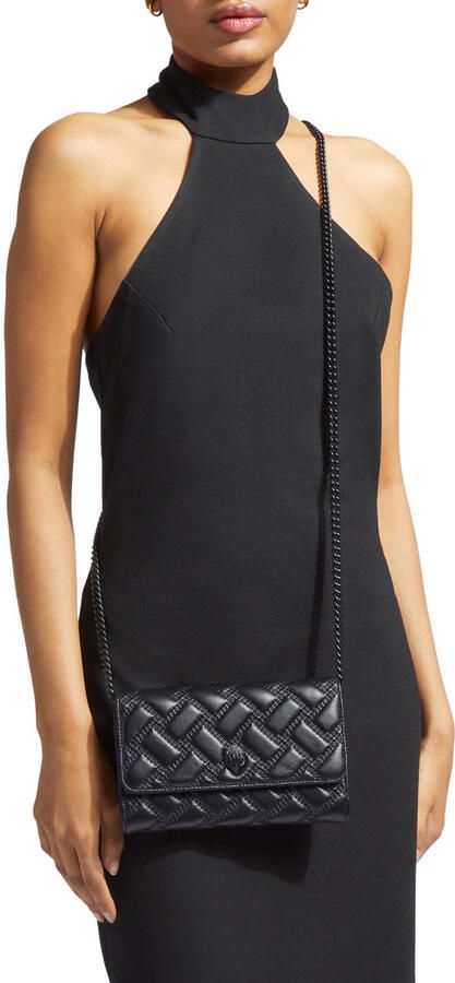 Kurt Geiger Gewatteerde portemonnee met ketting 'Kensington' Black Dames - Foto 2