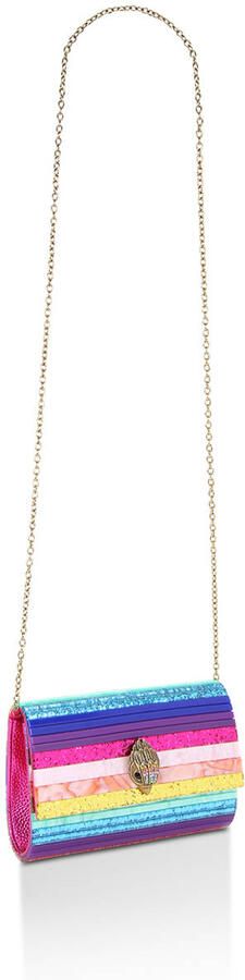 Kurt Geiger Feestelijke Eagle Clutch met Glitter en Marmer Multicolor Dames