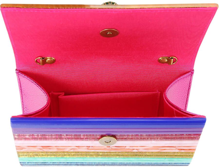 Kurt Geiger Feestelijke Eagle Clutch met Glitter en Marmer Multicolor Dames - Foto 2