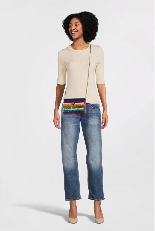 Kurt Geiger Feestelijke Eagle Clutch met Glitter en Marmer Multicolor Dames - Foto 3