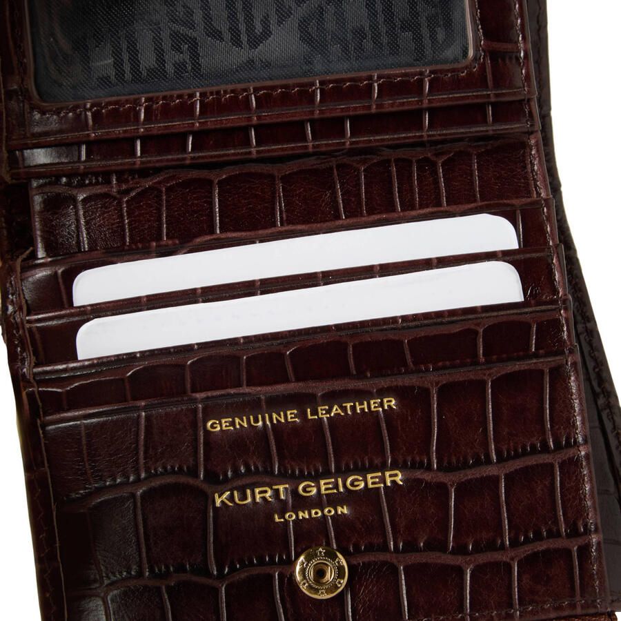 Kurt Geiger portemonnee Shoreditch donkerbruin - Foto 2
