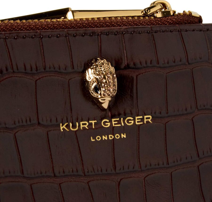 Kurt Geiger portemonnee Shoreditch donkerbruin - Foto 3